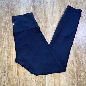Lululemon High Times 7/8 black leggings size 6
